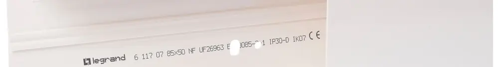 Brüstungskanal HF 85×50×2000×80mm Kunststoff weiss 
