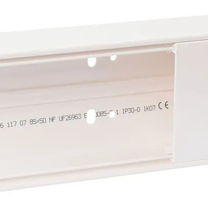Canal d'allège HF 85×50×2000×80mm matière synthétique blanc 