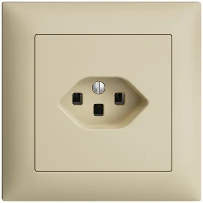 Presa INC EDIZIOdue T23 16A vanille, con morsetti innest. 