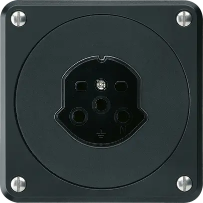 Prise ENC robusto type 15 noir sans clapet pour combinaison 