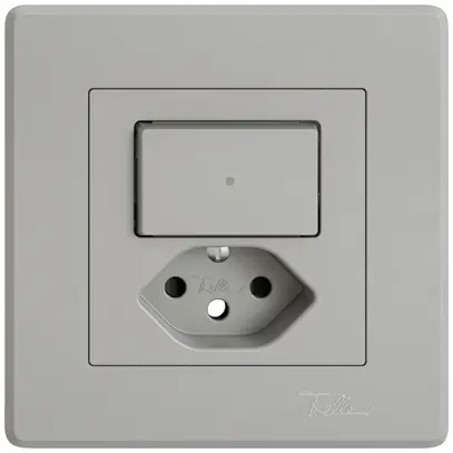 Kit di montaggio INC EDIZIO.liv SNAPFIX® combi.T13 1 tast.lent.front.shutter grc 