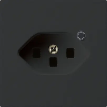 Prise Hager kallysto 1×T23 illuminé A noir 