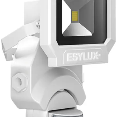 Projecteur LED ESYLUX AFL SUN, 10W 3000K 800lm 133×75×210mm IP65, blanc 