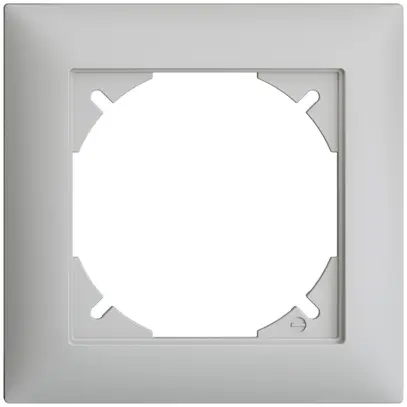 Cadre de recouvrement EDIZIOdue 1×1 gris clair 