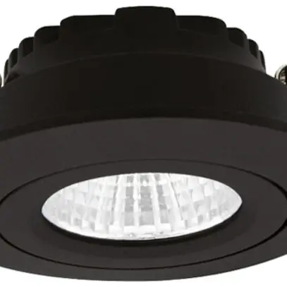 Downlight LED DOTLUX CIRCLEminidim 6W 580lm 3000K IP44 38° REG Ø85mm nero 