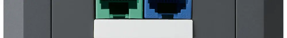 Scatola INC DSL kallysto.line 2×RJ45 antracite 