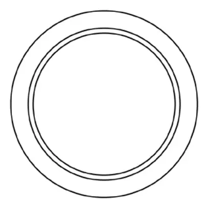 Placca frontale Hager 23 45×45mm bianco 