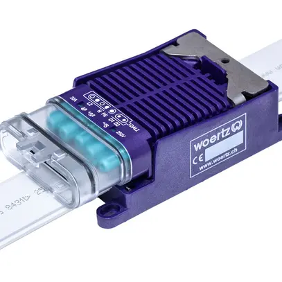 Boîte de raccordement rapide Woertz pour câble plat DALI IP IP68 5P (bus) C2 L2 
