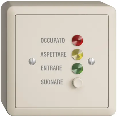 Stazione da porta AP EDIZIOdue crema, per segnale di chiamata, italiano 