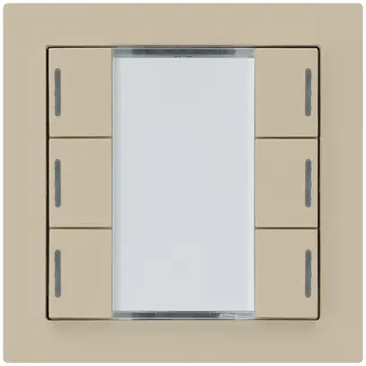 Poussoir ENC kallysto A KNX 6× LED RGB s/e-link beige 