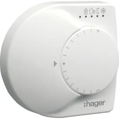 AP-KNX-Temperaturregler Hager TF018 weiss 