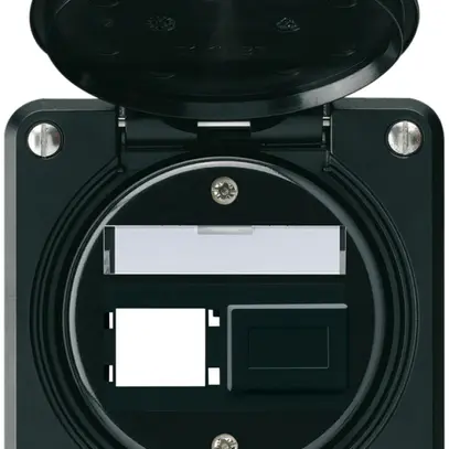 Kit de montage ENC robusto IP55 sortie frontale pour 2×R&M noir 