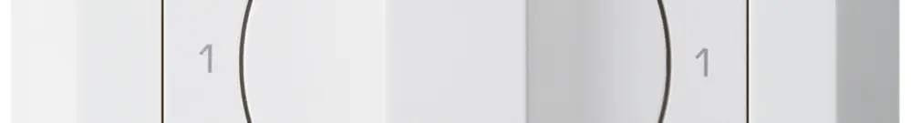 Interrupteur rotatif ENC kallysto.line 0/2L blanc avec manette 