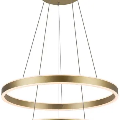 Lampada sospesa LED SLV ONE DOUBLE PHASE 35W 1230lm 3000K Ø600mm ottone 