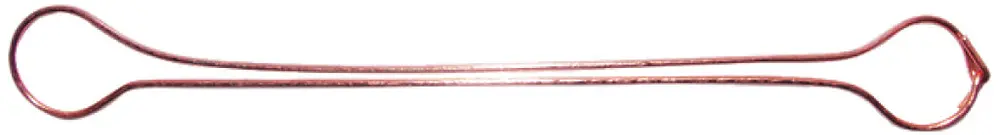 Attache métallique Plica 16 cm double nouée cuivrée 