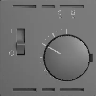 Termostato ambiente INC EDIZIOdue grigio scuro con sonda et cavo 