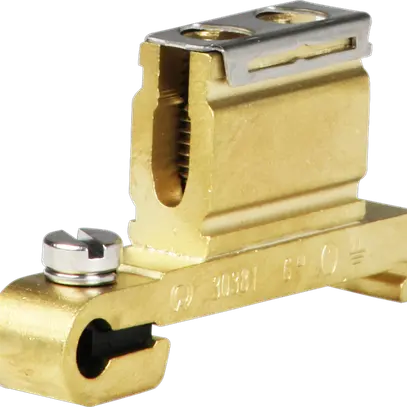 Morsetto di terra componibile Woertz 2.5…6mm² raccordo a vite 1×1 guida DIN 35mm 