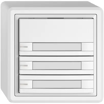 Pulsante KNX RGB AP EDIZIO.liv SNAPFIX® sensore temp.RGB-LED targ.3× com.2T bi 