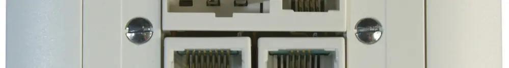 UP-Anschlussdose ADSL T+T/2×RJ45/RJ11/u ITplus EDIZIOdue weiss 