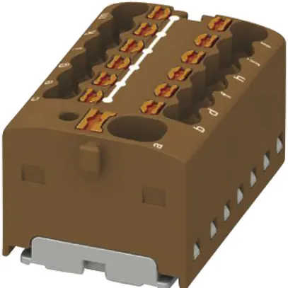 Bloc de distribution PX PTFIX 4/12X1.5-G BN 