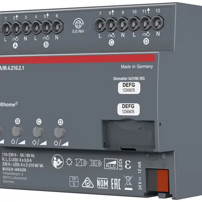 Attuatore varialuce AMD ABB free@home DA/M.4.210.2.1, 4 volte 