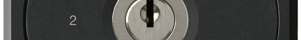 Interrupteur à clé ENC robusto sans clapet 5/1P noir 