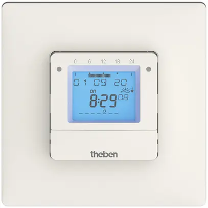 Timer astro INC Theben SELEKTA 070 top3, 1-canale 10A, bianco 