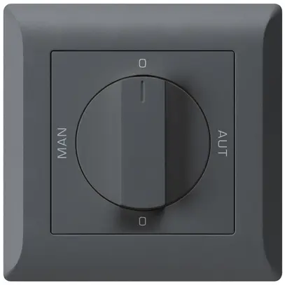 Interrupteur rotatif ENC 0-Man-0-Aut. kallysto.line 2/1L anthracite avec manette 