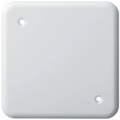 Abdeckplatte basico 1×1 2 Befestigungslöcher diagonal weiss 