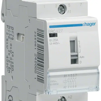 Contattore AMD Hager ERC 230VAC 2 chiusura 2 apertura 25A 2UM 