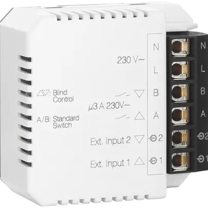 Actionneur-commutateur RF INC mi.puck switch EA 46.22 pro4, 2-canaux 230V/3A, BT 