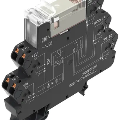 Relè WM TRP 2CO AgNi+Au 218.5…241.5VAC 8A/250VAC push-in 