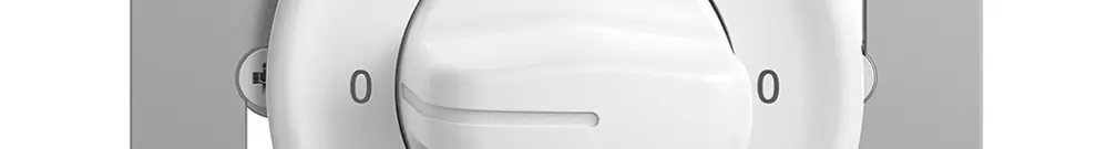 Interruttore rot.INC STANDARDdue 0/1L bianco, con impugnatura girevol 