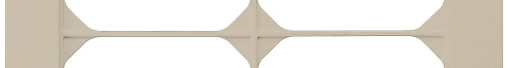 Cadre de recouvrement ENC kallysto.pro 2×2 beige 154×154mm 