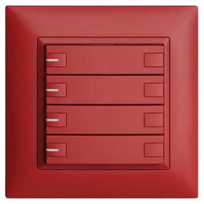 Poussoir KNX RGB ENC EDUE FMI, 250mW, a.LED RGB, 4×poussoir, C.2×T., ber 