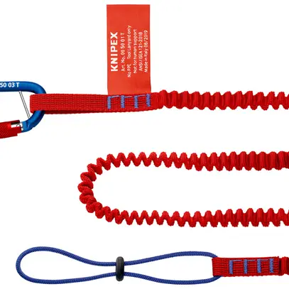 Fettuccia di ancoraggio KNIPEX 00 50 05 T BK con moschettone materiale max.1.5kg 
