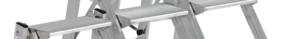 Scala di sicurezza Plica Pratiko, 3 gradini, alluminio 