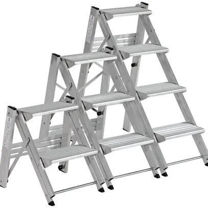 Escalier de sécurité Plica Pratiko, 3 marches, aluminium 