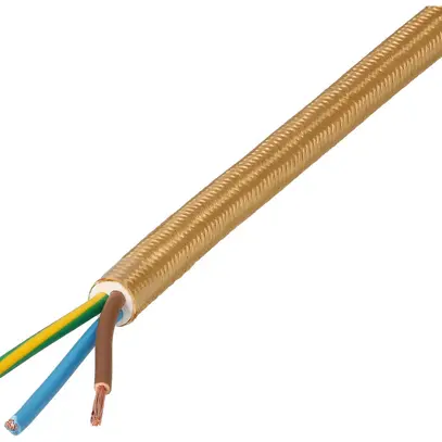 Cavo tessile MH WIRE poliestere rame grezzo cl.5 3×1mm² oro 