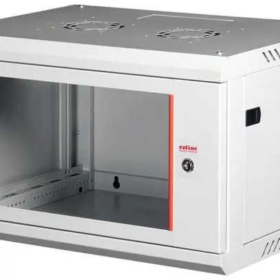 Alloggio a parete 19" ROLINE Basic Plus 600×379×450mm 6UA 1×porta acciaio grigio 