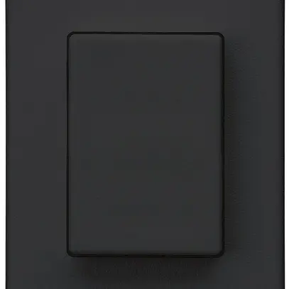 Interruttore a pulsante INS Hager FLF 10A/250V 3/1L nero 