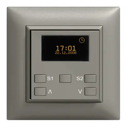 Timer astro. INC motore/scena 1c/2t ZEP EDIZIOdue grigio scuro 