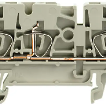 Durchgangs-Reihenklemme Weidmüller ZDU 2.5/3AN Zugfeder 2.5mm² TS35 grau 