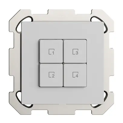 Pulsante scena INC 4 scene/4T Edue Wiser grigio chiaro 