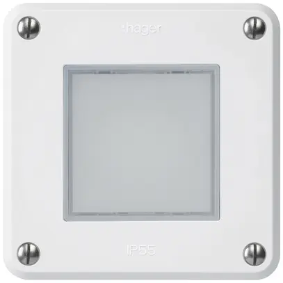 Luminaire LED ENC robusto C IP55 blanc LED bleu 