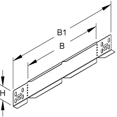 Piastra terminale per canale portacavi 300×422mm zinc.send. 