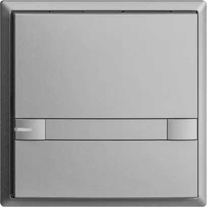 Poussoir ENC KNX 1× EDIZIOdue colore silver RGB avec LED avec insert papier 