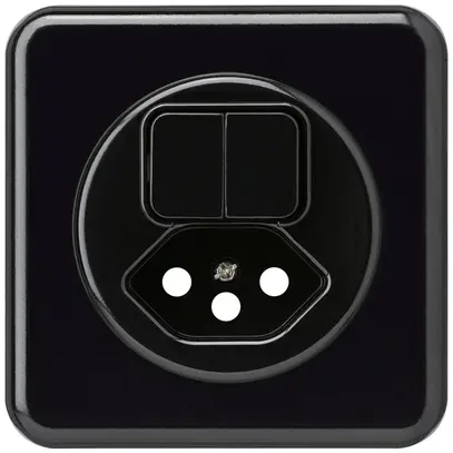 Kit frontal ENC basico 86×86mm noir pour combinaison grd.I S1/type 13 