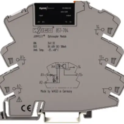 Socle à ficher JUMPFLEX WAGO avec solid-state-relais 24VDC 