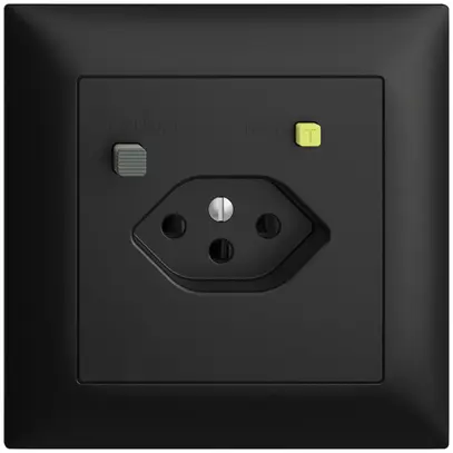 Presa INC EDIZIOdue T13 FI 30mA FMI, nero 